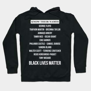 KNOW THEIR NAMES - BLACK LIVES MATTER Hoodie